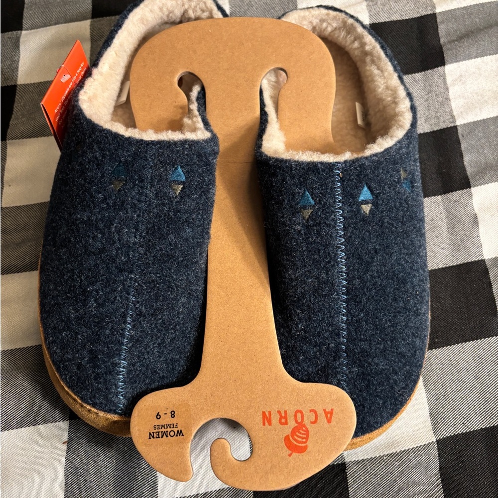 Women’s Acorn Orange and Blue Cloud Cushion Slippers